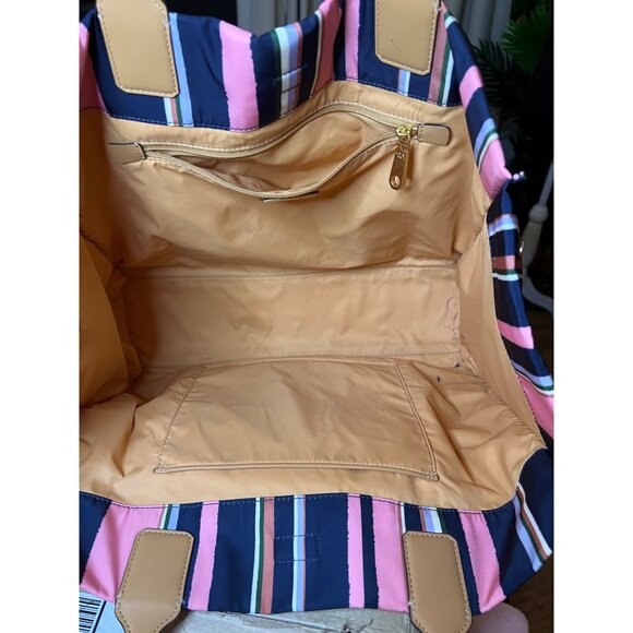 Tory Burch Multi Striped Ella Tote - Picture 8 of 10
